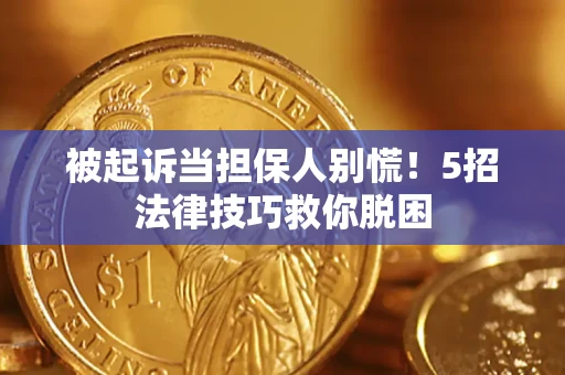 北京被起诉当担保人别慌！5招法律技巧救你脱困
