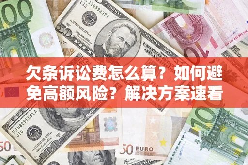 北京欠条诉讼费怎么算？如何避免高额风险？解决方案速看！