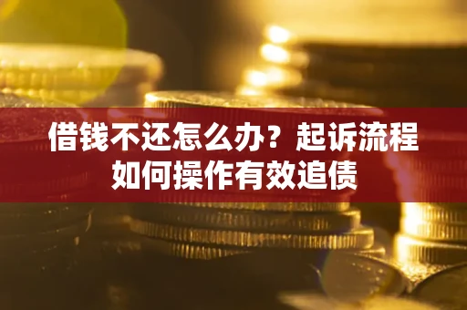 北京借钱不还怎么办？起诉流程如何操作有效追债