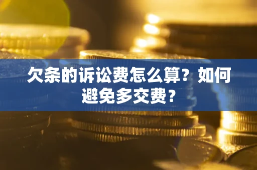 北京欠条的诉讼费怎么算？如何避免多交费？